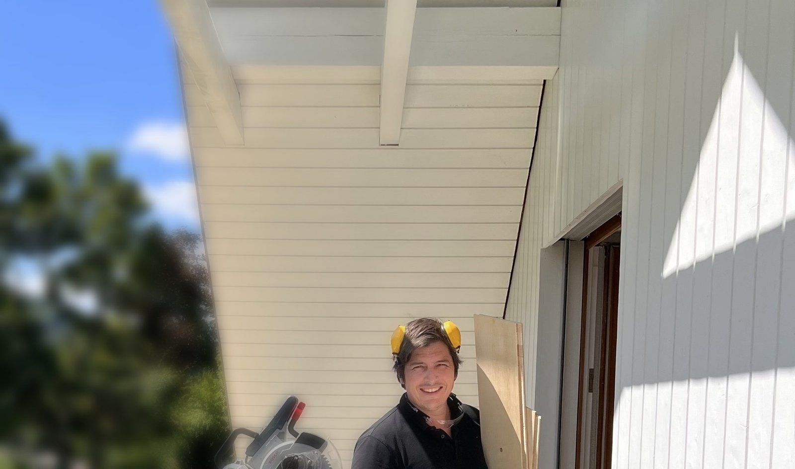 Skilled carpenter on site with Trade Handy Australia